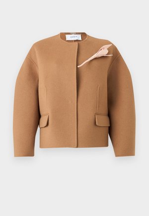 SINGLE BREASTED JACKET - Ľahká bunda - camel