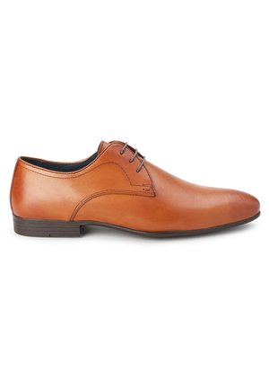PLAIN DERBY  - Eleganta snörskor - tan brown