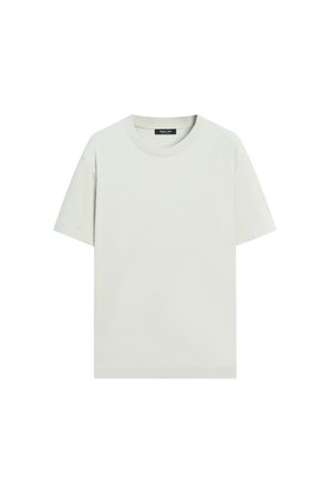 Massimo Dutti, T-shirt basic - mottled light blue