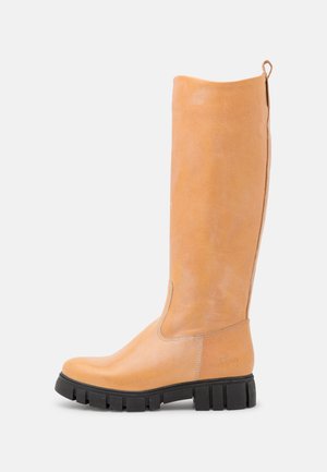 SAURA - Botas de plataforma - beige