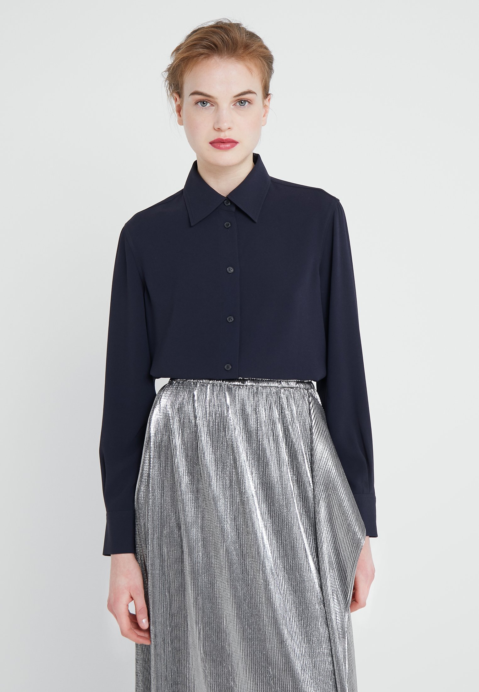 Filippa K LONG CREPE SHIRT Skjorte navy Zalando.no Filippa K LONG CREPE SHIRT Skjorte navy Zalando.no