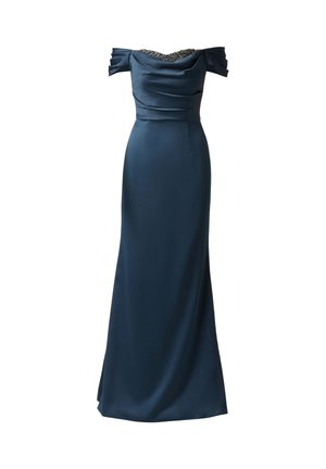 Adrianna Papell, LAYERED BODICE GOWN - Galajurk - dark navy