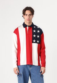 Tommy Hilfiger AMERICANA FLAG RUGBY UNISEX - Sudadera - desert sky