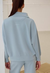 Next SOFT TOUCH QUARTER ZIP - Collegepaita - pale blue