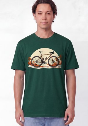 watapparel, GRAVELBIKE UNISEX - T-shirt imprimé - glazed green