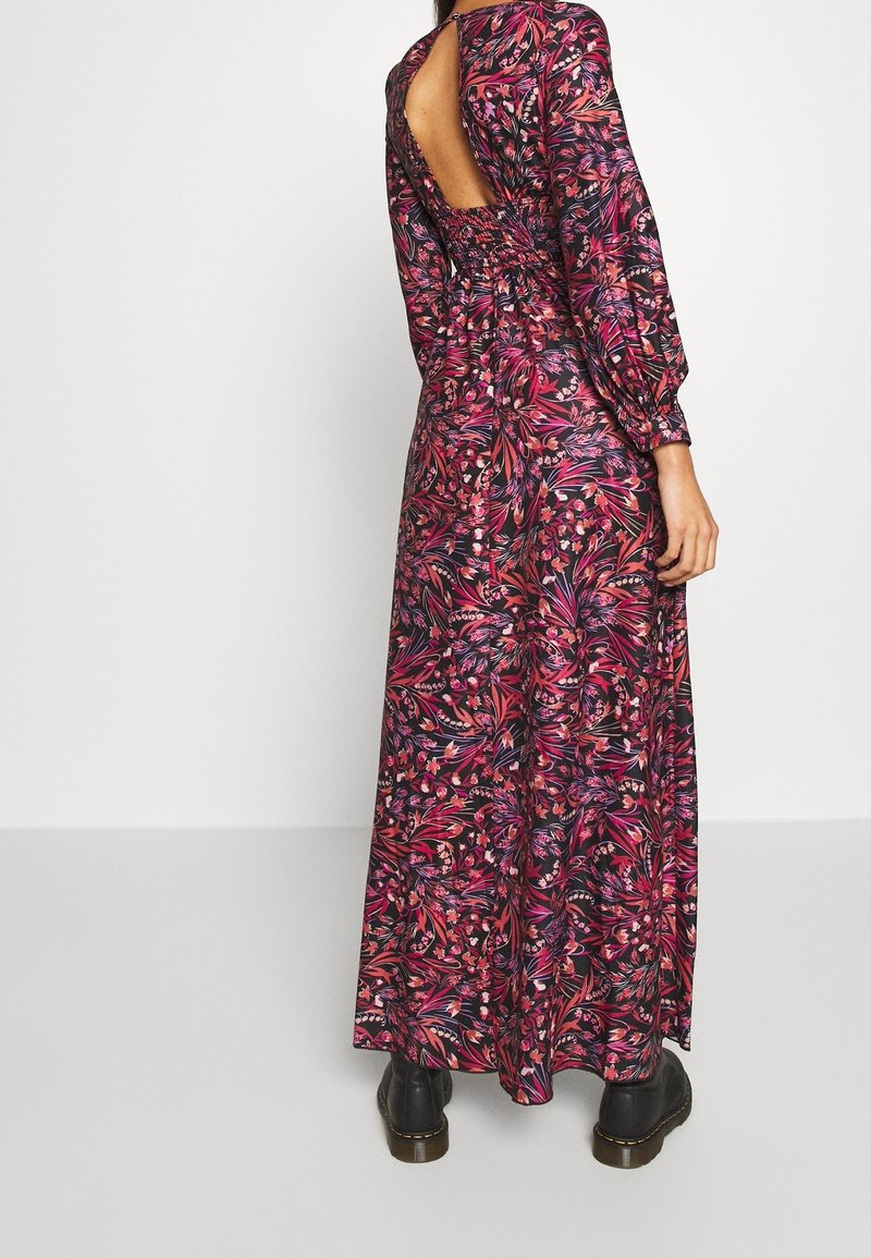 knee length dresses for ladies Green Velvet Keyhole Midaxi Dress