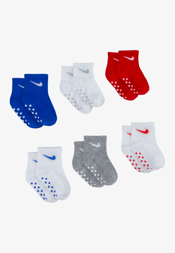 POP COLOR GRIPPER INFANT TODDLER ANKLE 6 PACK - Socks - game royal2