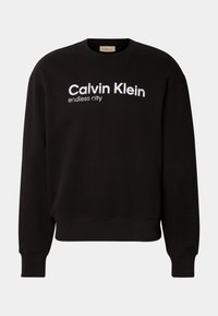 Calvin Klein Jeans EXCLUSIVE ENDLESS CITY GRAPHIC CREW NECK UNISEX - Sweatshirt - black