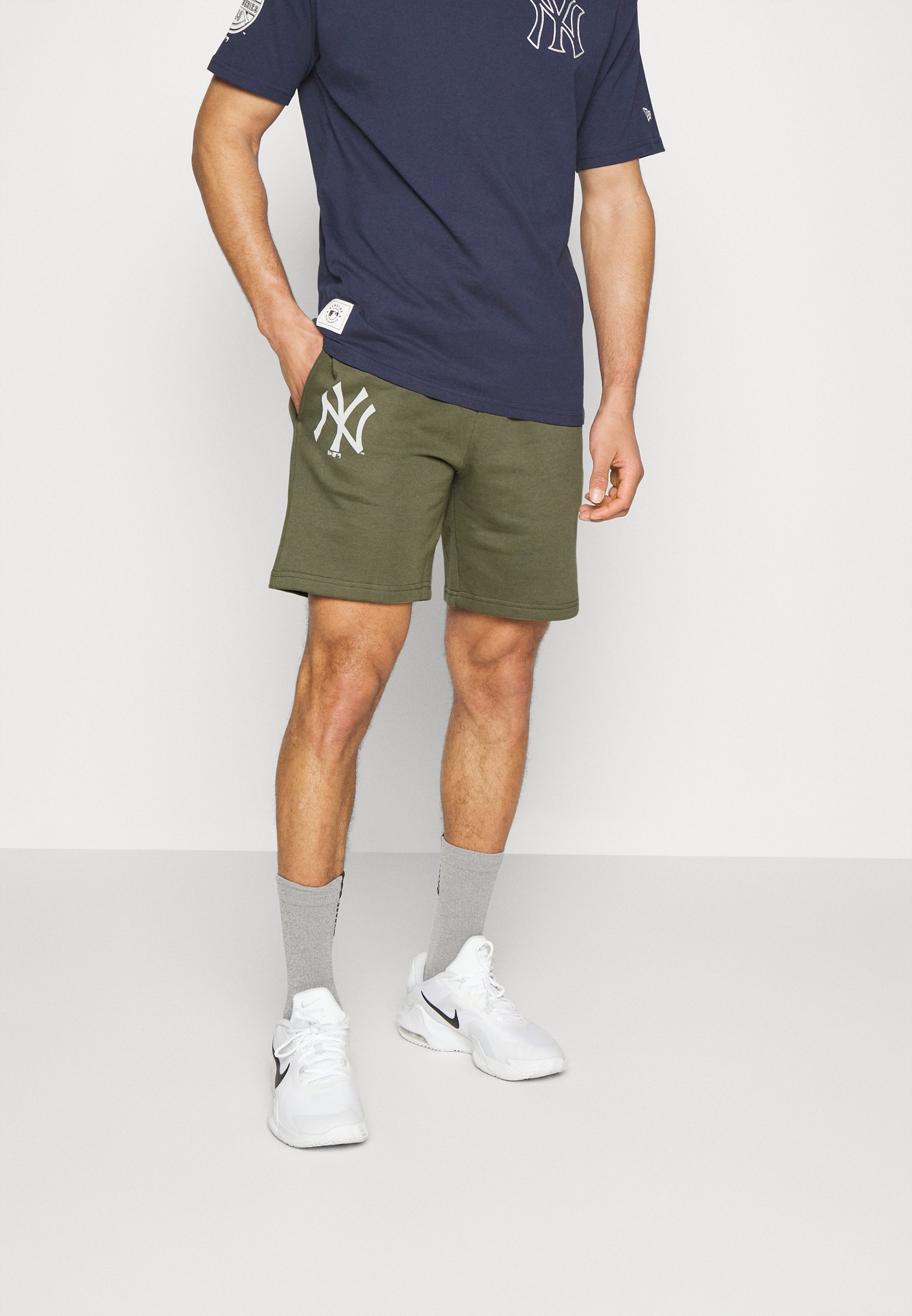 New Era Damen Radlerhosen New York Yankees - High Waist Stretch Shorts