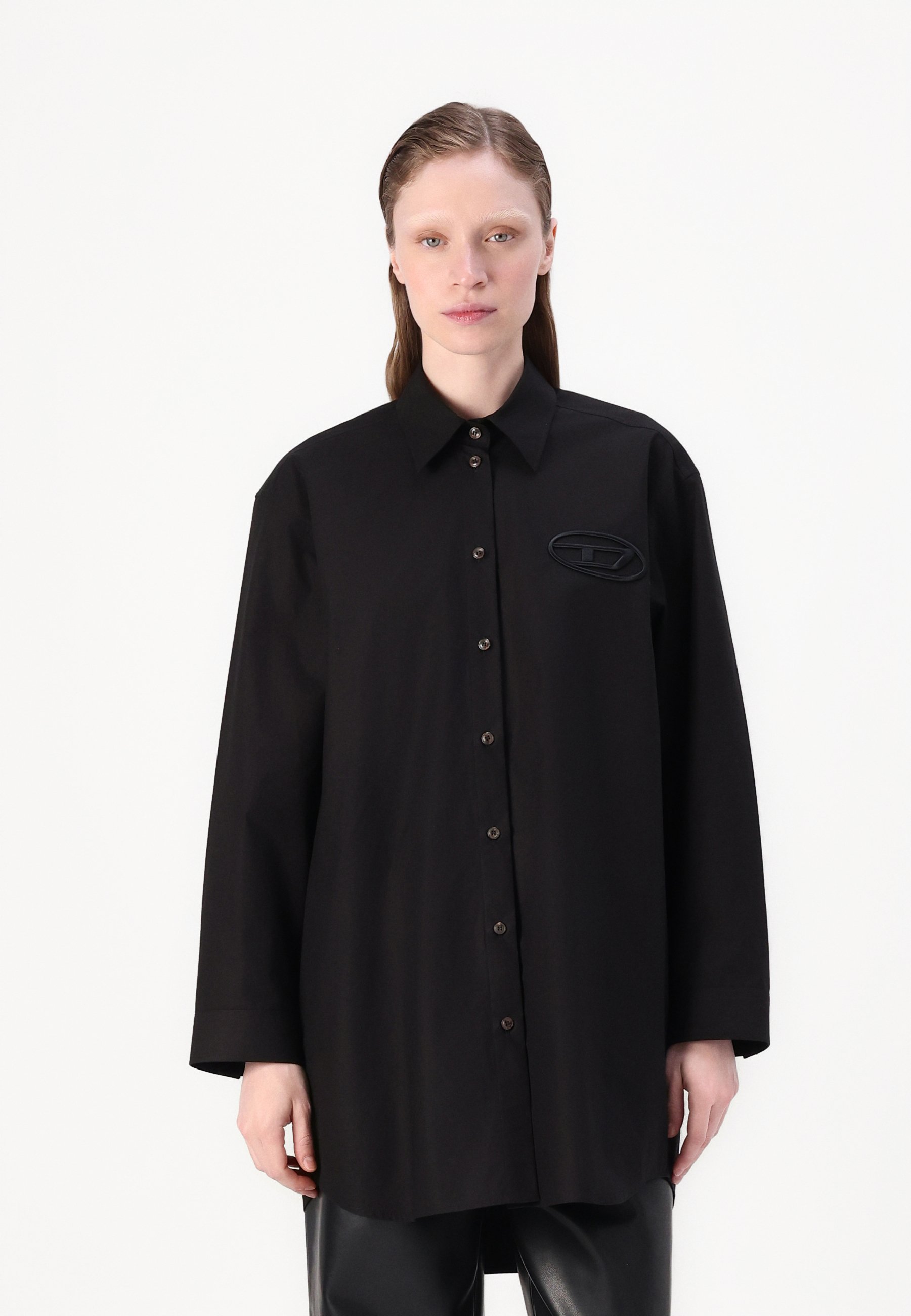 Traje Blusa Tommy Jeans Camisa Vestido Oxford Azul Camisa Tommy