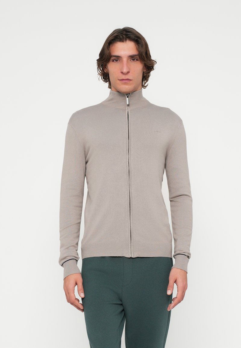 Mexx Sweater met rits taupe