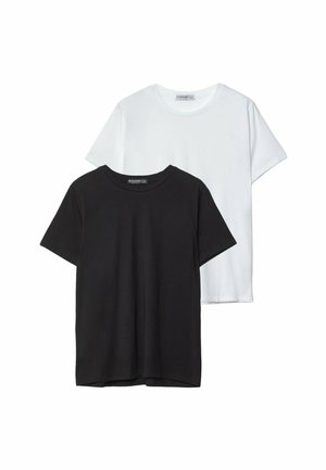 Stradivarius 2-PACK OF SHORT SLEEVE - T-shirt basic - white