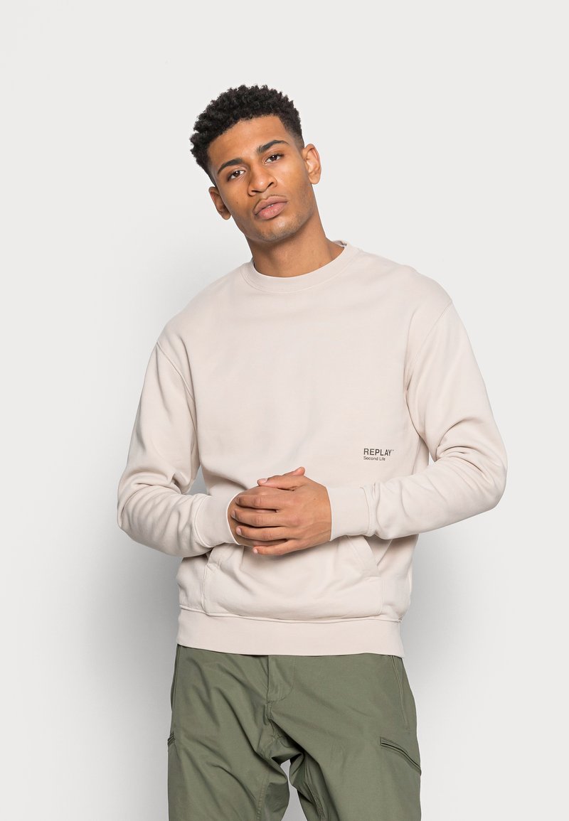Herren Kapuzenpullover | Replay Sweatshirt taupe - FY02374 Herren Kapuzenpullover | Replay Sweatshirt taupe - FY02374