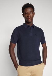 Tommy Hilfiger CHAIN RIDGE STRUCTURE  - Poloshirts - desert sky