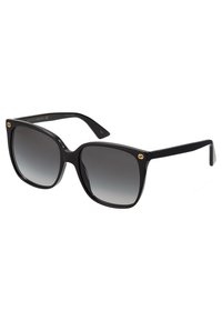 GG CAT-EYE ROUND ACETATE SUNGLASSES - Gafas de sol - black/grey