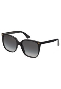 GG CAT-EYE ROUND ACETATE SUNGLASSES - Napszemüvegek - black/grey