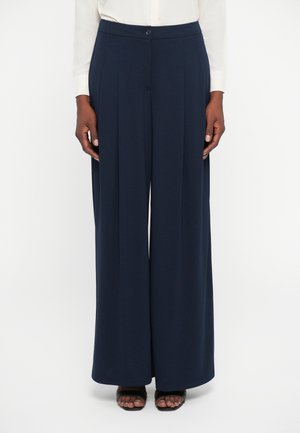 CHABRELL FULL LENGHT PLEATED - Nadrágok - lauren navy