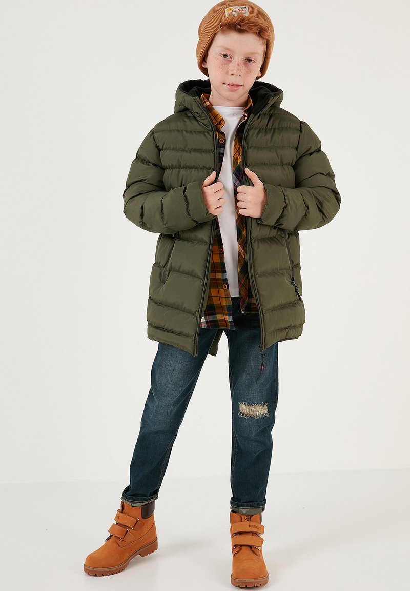 LELA REGULAR FIT - Zimný kabát - khaki