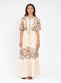 AN'GE OMAEL - Robe longue - mexica ecru