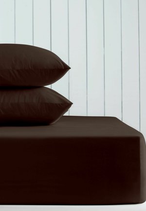 Next, UNISEX - Napínacia posteľná plachta - chocolate brown