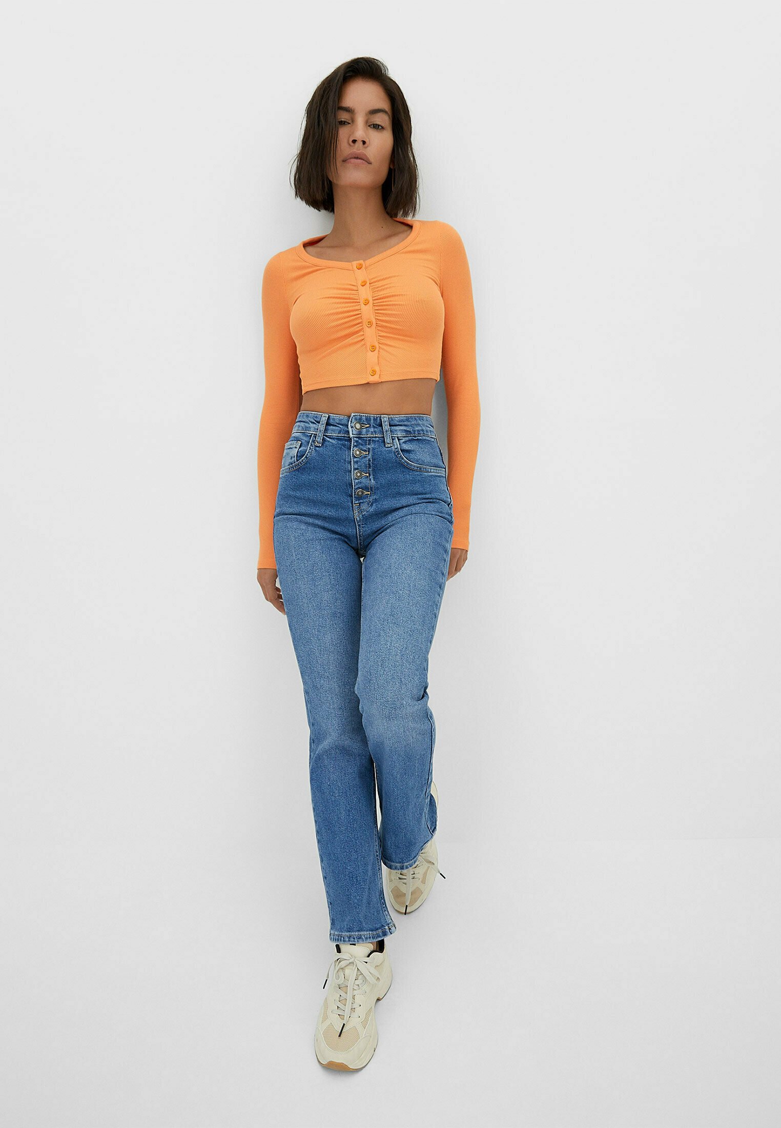 Stradivarius Jeans Bootcut - light blue/hellblau - Zalando.de
