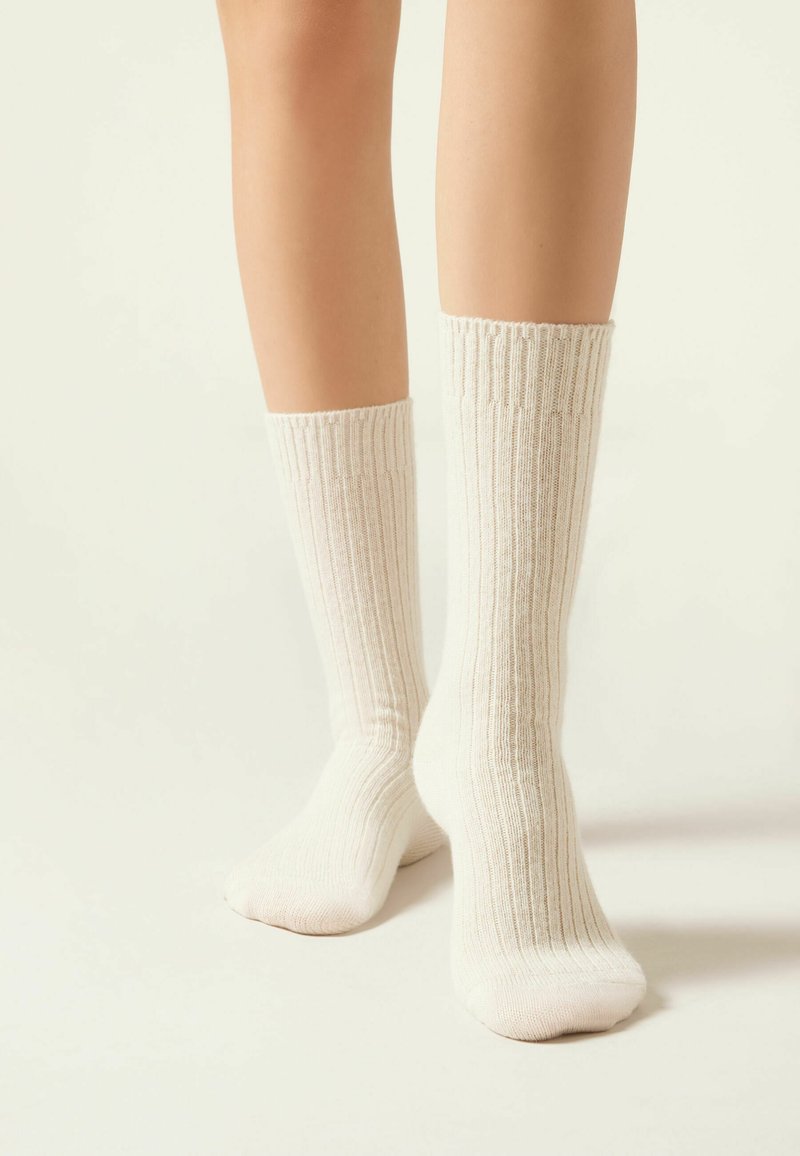 Calzedonia KURZE  - Calze - weiß - 393d - bianco vintage