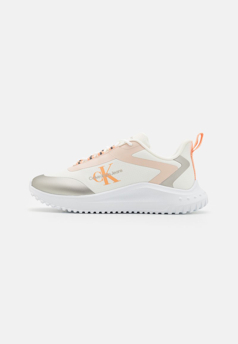 Calvin Klein Jeans RUNNER LACE - Tossud - white/whisper pink/silver
