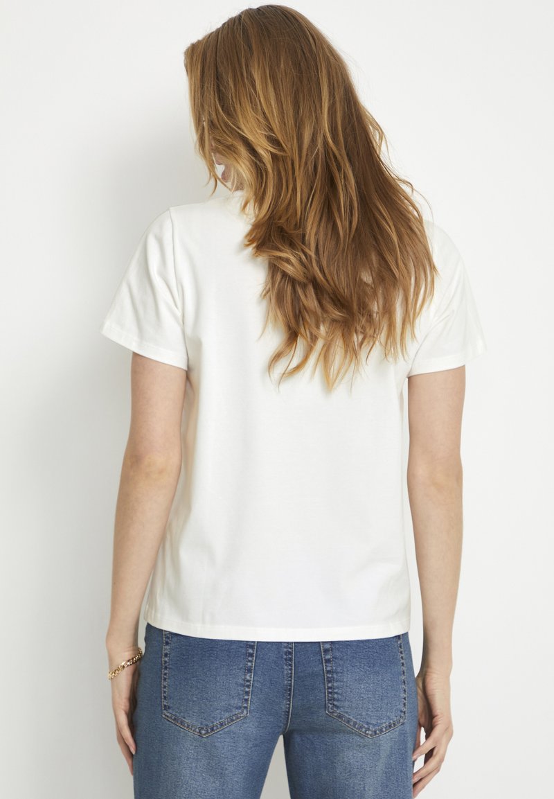 Damen T-Shirts | Culture CUGITH V-NECK T-Shirt print spring gardenia/offwhite - IV44001 Damen T-Shirts | Culture CUGITH V-NECK T-Shirt print spring gardenia/offwhite - IV44001