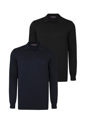 TWO PACK - Poloshirt - dark blue
