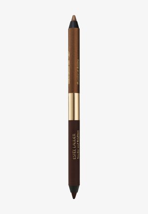 SMOKE AND BRIGHTEN KAJAL EYELINER DUO - Eyebrow pencil - dark chocolate  rich bronze