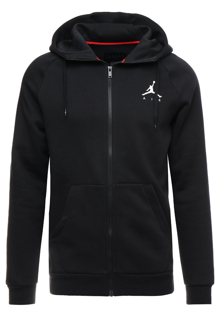 black jordan zip up