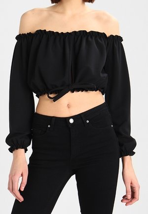 Top s dlouhým rukávem - black