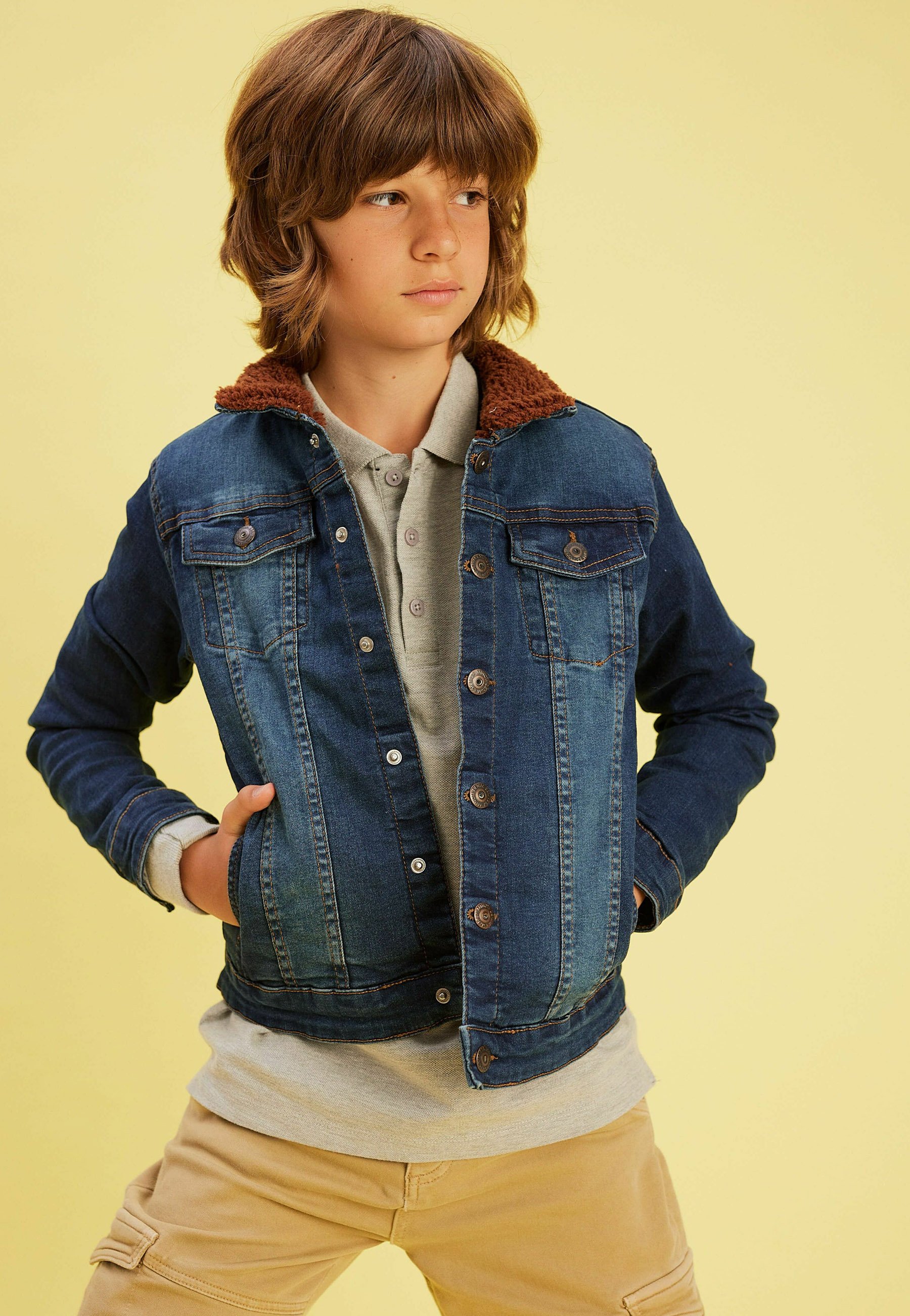 MINOTI Giacca di jeans - dark blue denim/blu scuro - Zalando.it