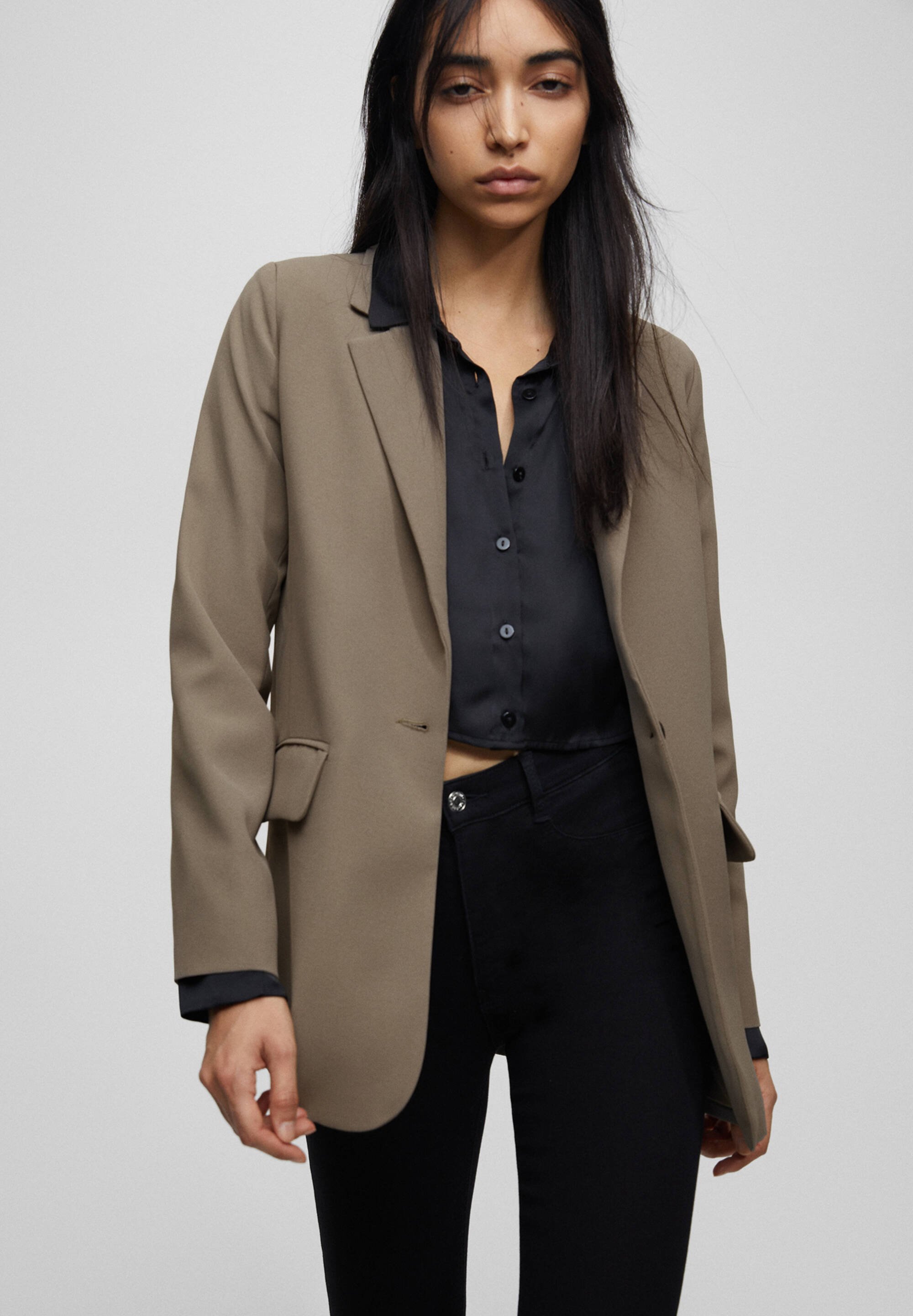 BASIC COLOURED - Blazer - mottled brown
