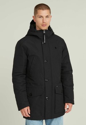 VODAN PADDED HOODED - Wintermantel - dk black