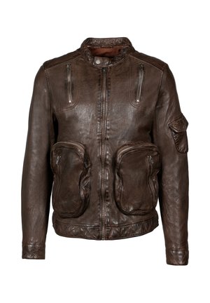 Freaky Nation LORIK - Veste en cuir - dark brown