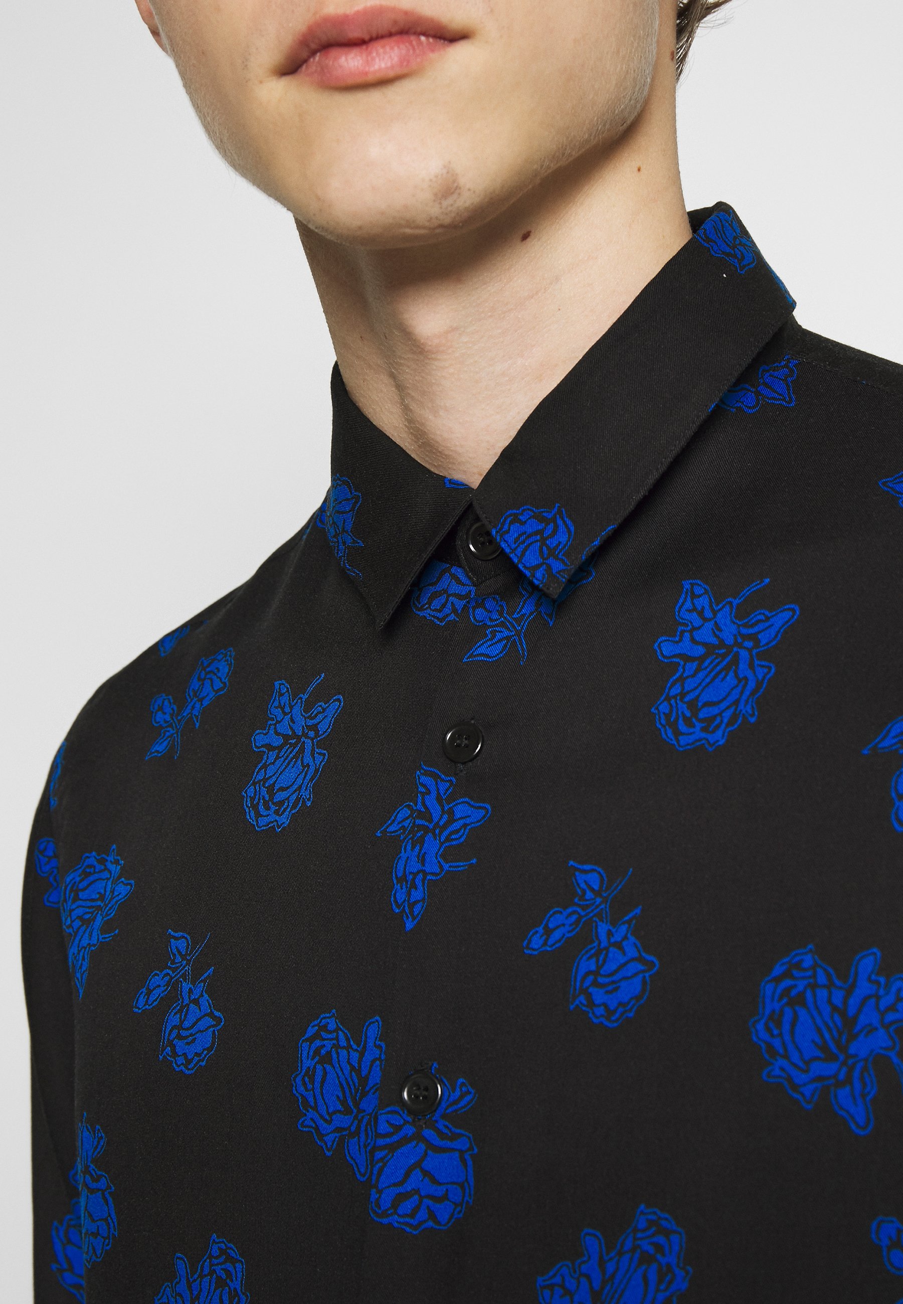 The Kooples VINTAGE ROSES CHEMISE Skjorte blackblue The Kooples VINTAGE ROSES CHEMISE - Skjorte - black/blue
