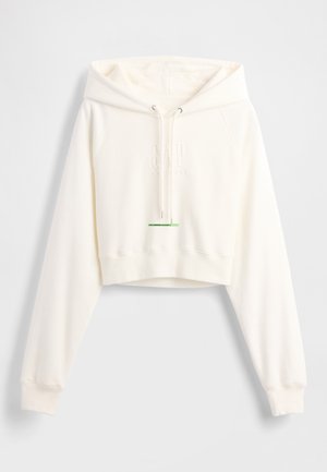 GAP STUDIO LOGO CROP HOODIE - Sweatshirt - new off white