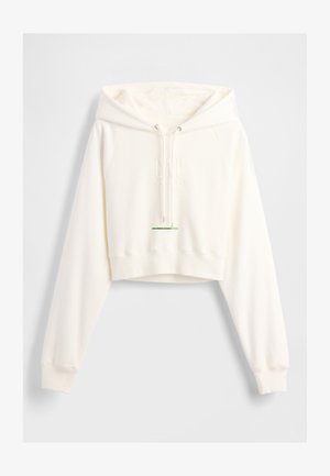 GAP STUDIO LOGO CROP HOODIE - Melegítőfelső - new off white