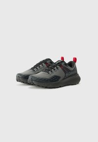 Columbia KONOS - Pārgājienu apavi - grey steel/mountain red