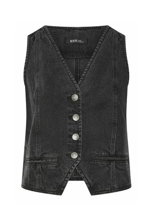 Yours Clothing WASHED - Liivi - black