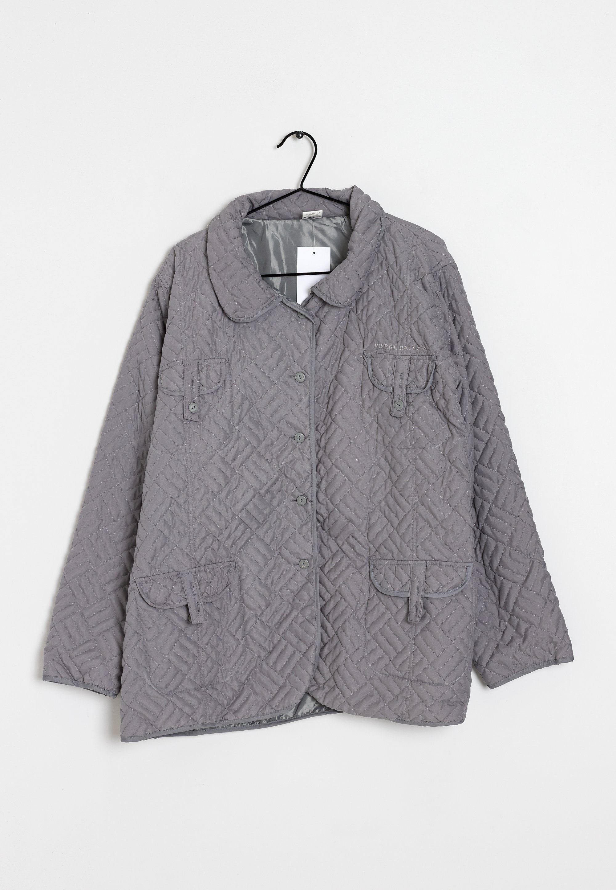 Manteau Balmain Vintage Long En Daim Et Fausse Fourrure - Taille 46, Neuf Sans étiquettes, Marron
