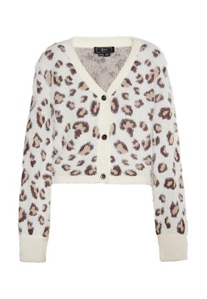 faina, Strickjacke - wollweiss mehrfarbig
