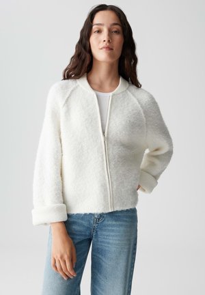 SUBTLE STRUCTURE LOCKERE PASSFORM - Strickjacke - soft cream