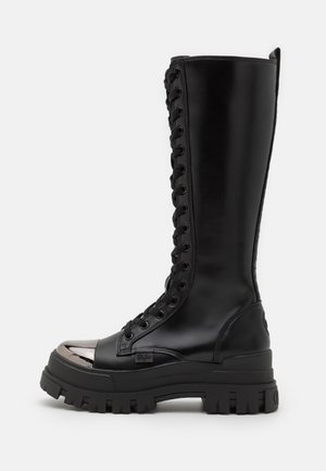 ASPHA ON STEEL - Platform boots - black