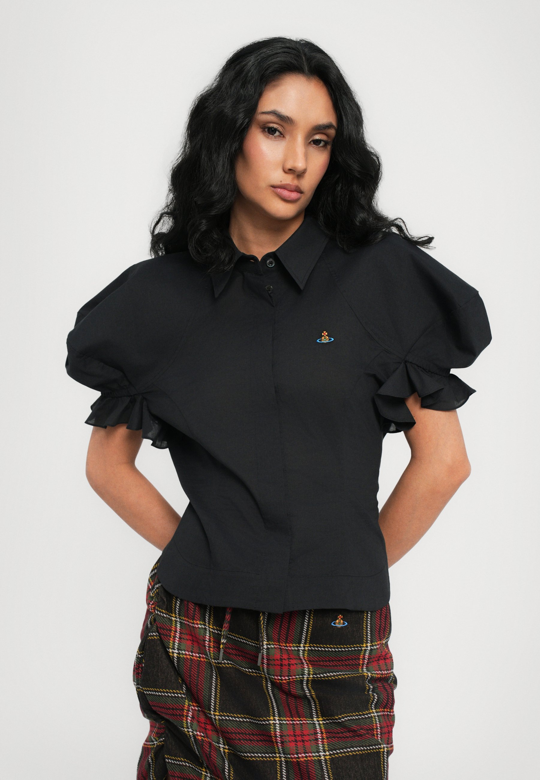 スカート VIVIENNE WESTWOOD MINIGONNA SIDE PANTHER IN FLANELLA TARTAN Vivienne Westwood MINI SIDE PANTHER SKIRT - Minigonna - red