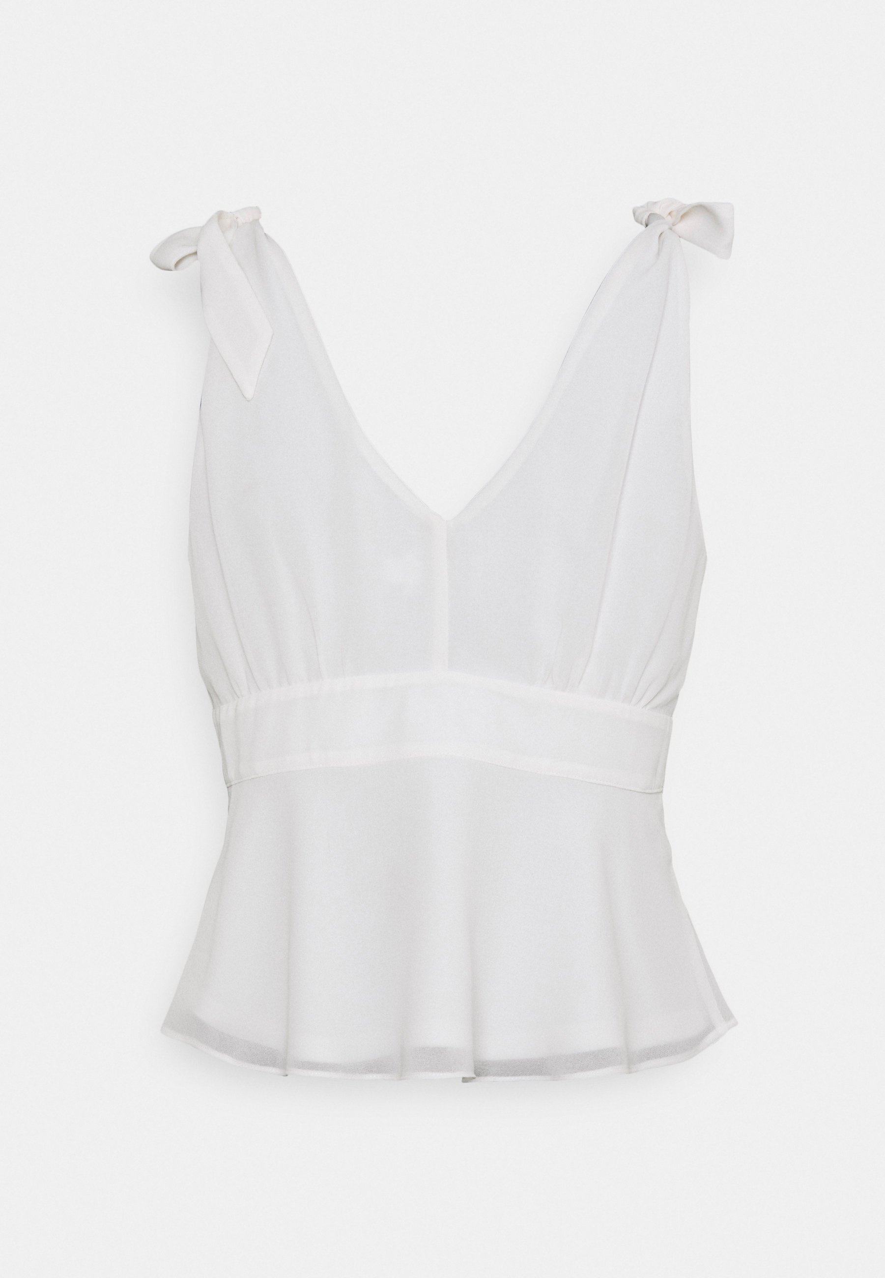 white crop singlet