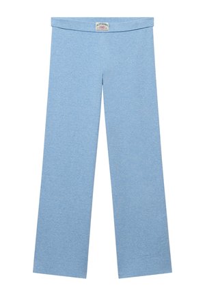 Superdry & Co, SUPERDRY ATHLETIC ESSENTIALS FOLD OVER JOGGERS.. - Trainingsbroek - tidal blue marl
