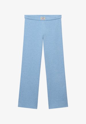 Superdry & Co, SUPERDRY ATHLETIC ESSENTIALS FOLD OVER JOGGERS.. - Trainingsbroek - tidal blue marl