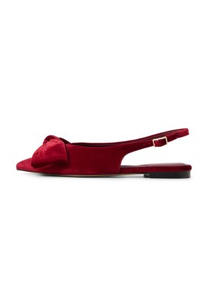 Slingback ballerina´s - medium red